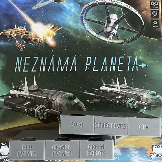 Planet Unknown (board game) - Card trays