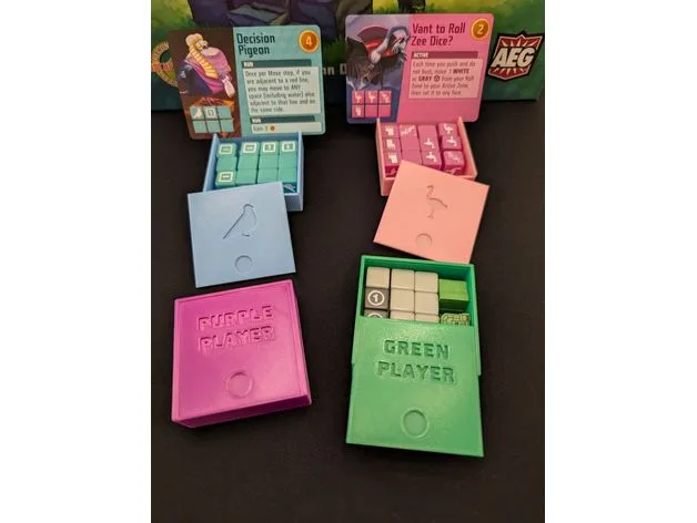 Cubitos Dice Box and Card Display - Fowl Play Expansion