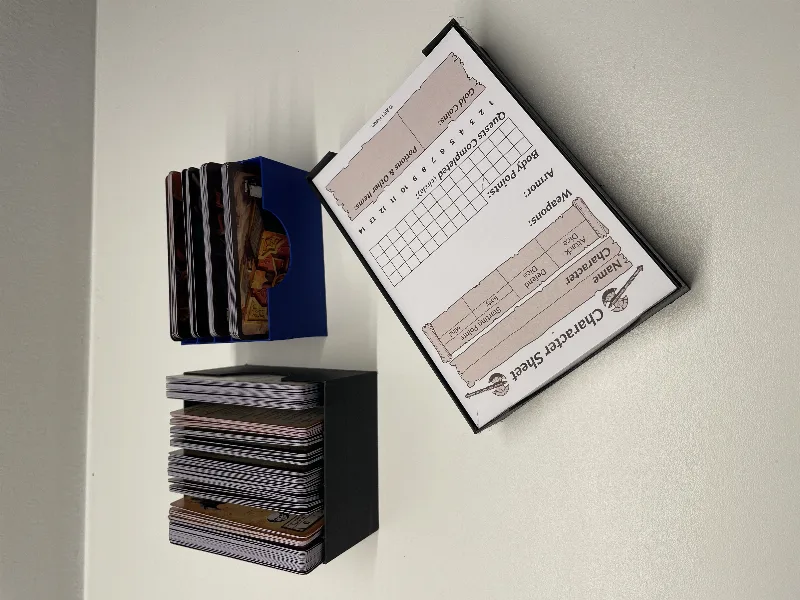 HeroQuest 2021 and Frozen Horror box inserts for game cards and character sheets