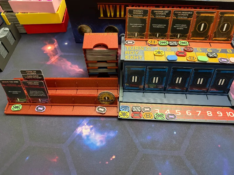 Twilight Imperium Objectives, Turn, Score Display