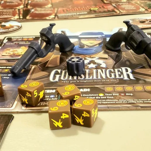 Dice Throne Gunslinger's Reload Token