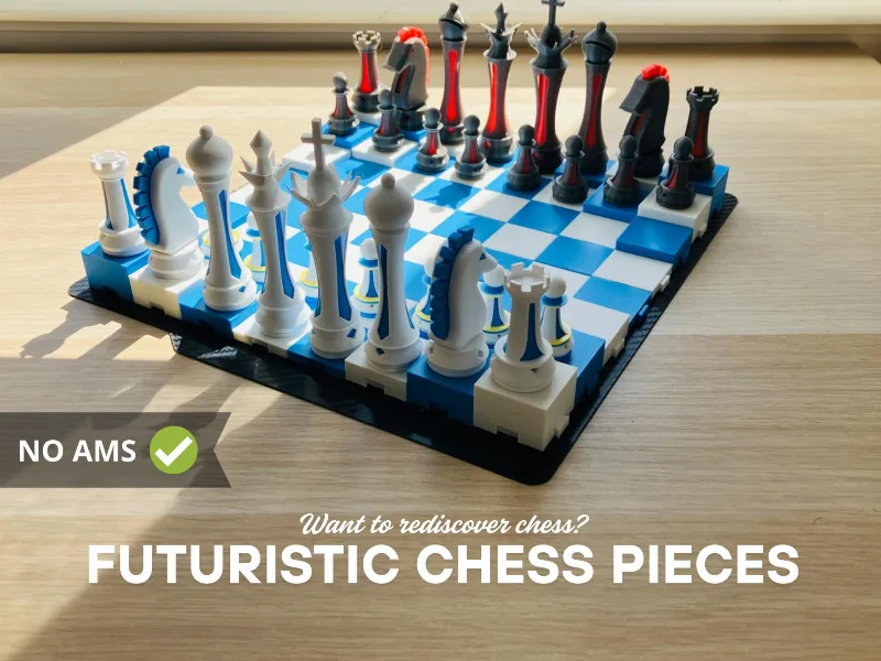 Futuristic Chess pieces