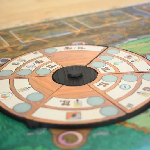 RATS OF WISTAR / LES RATS DE WISTAR - Wheel and stud for the board game published by Intrafin Games / Cranio créations.