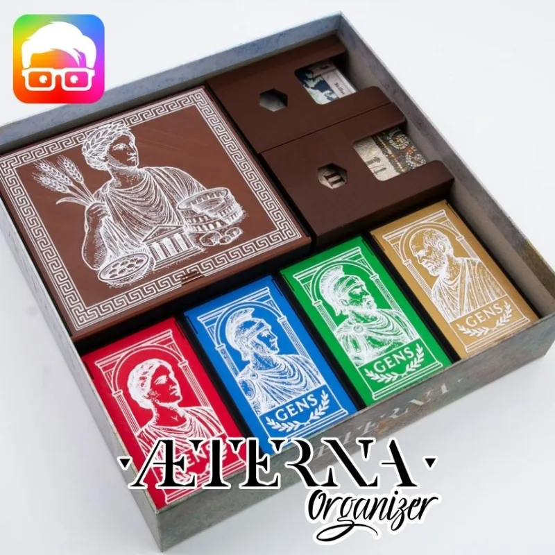 Aeterna board game organizer by @ammedia3d [tabletop board game inserts sku: aetrn001]