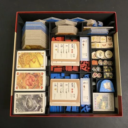 Catan 6th Edition + Seafarers + Cities and Knights + 5-6 Player Expansions Board Game Insert/Organizer