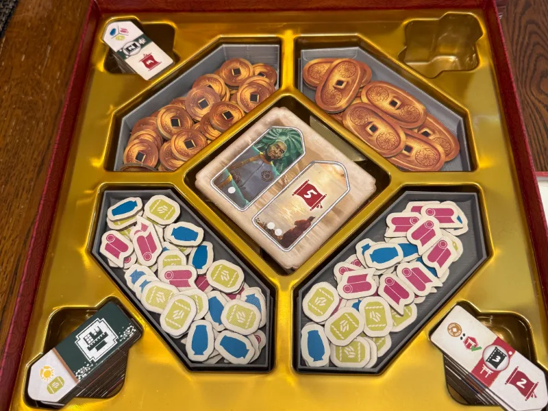 River of Gold Board Game Insert