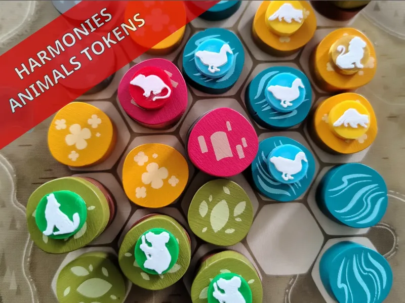 Animal Tokens and Harmonies Boxes