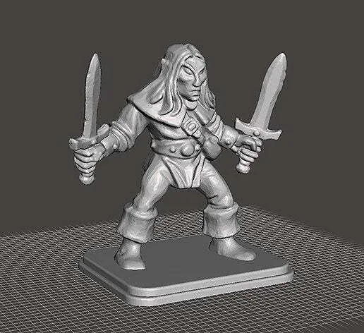 HeroQuest - Elf (Alb) 2x Dagger
