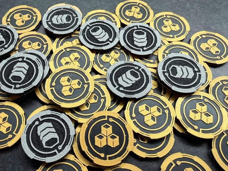 Twilight Imperium Trade Goods & Commodities tokens