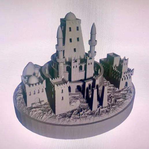 Desert 3d stronghold for board games like War of the Ring