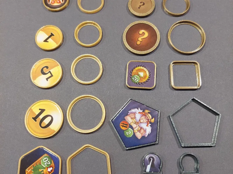 Clank! Catacombs token covers