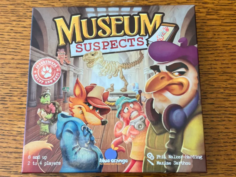 Museum Suspects Board Game Insert