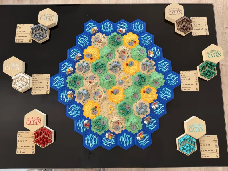 Complete Catan Board: ONE-PIECE Landscapes