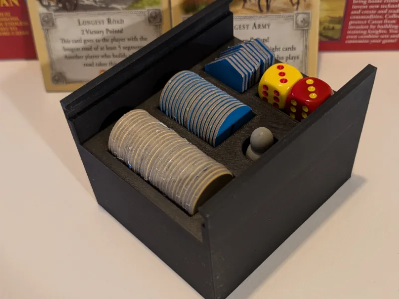 Catan - Tokens, Dice and Robber Holder