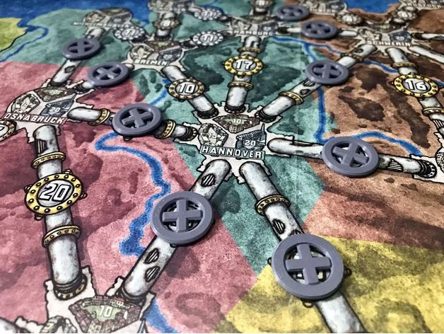 Blocking Tokens for Power Grid Board Game