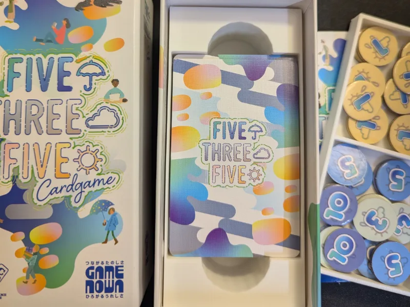 Five Three Five Card Game Organizer