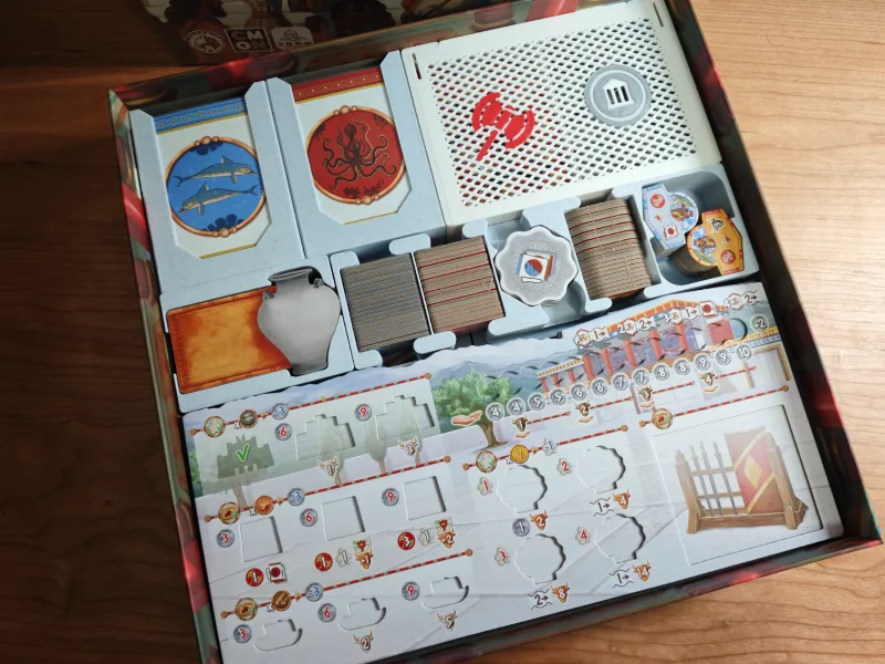 Board Game Minos: Dawn of the Bronze Age & Expansion & Promo Storage