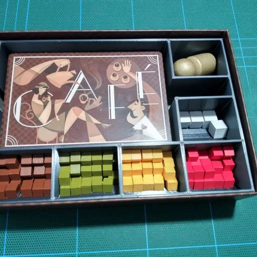 Café board game compatible holder (CAFÉ Compatible Insert)