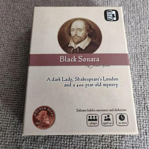 Black Sonata + The Fair Youth Boardgame Insert