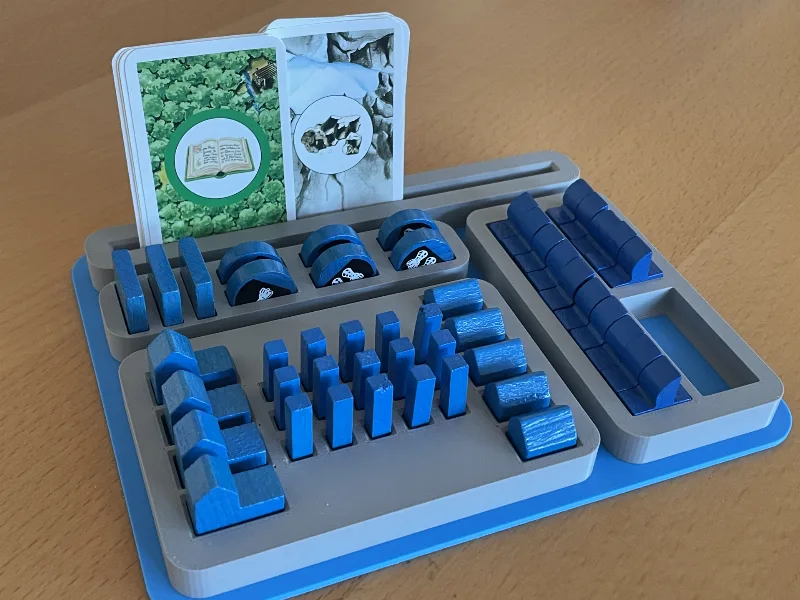 Catan Card and Piece Holder