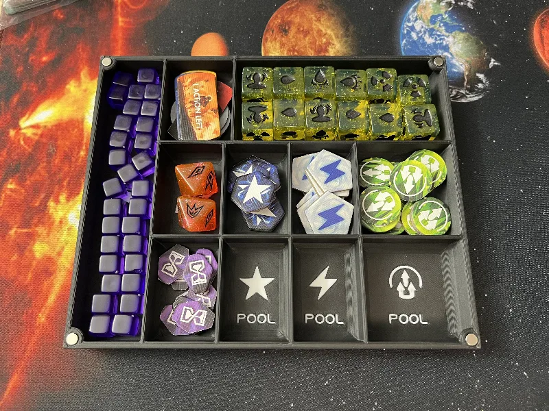ISS Vanguard Board Game Token Organizer Box