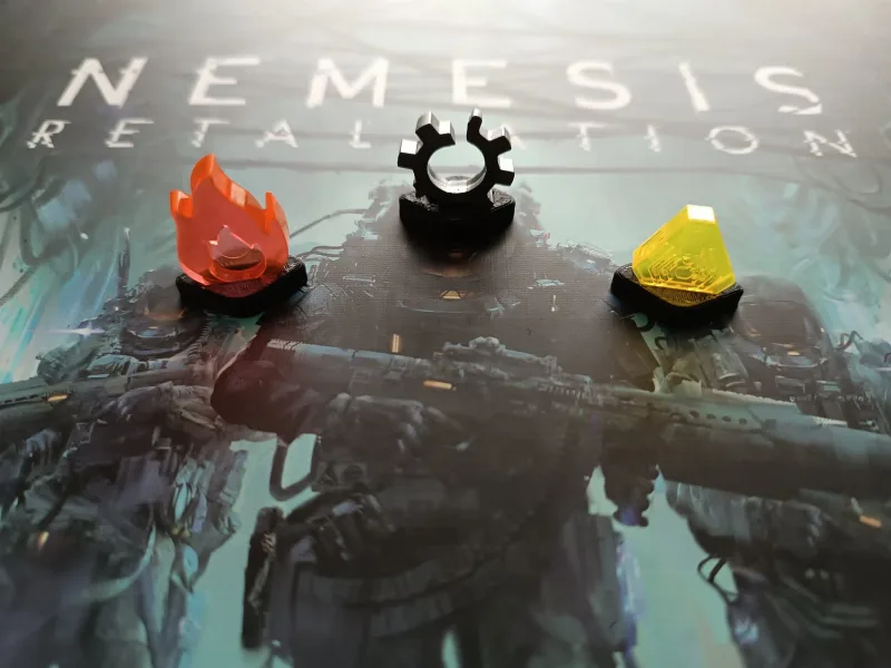 Nemesis retaliation token standee fire noise malf.