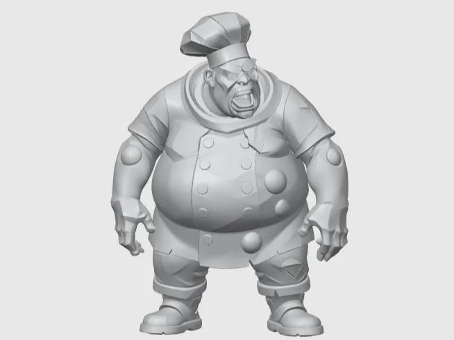 Toxic Fatties Chef - Miniature Zombicide (40mm)