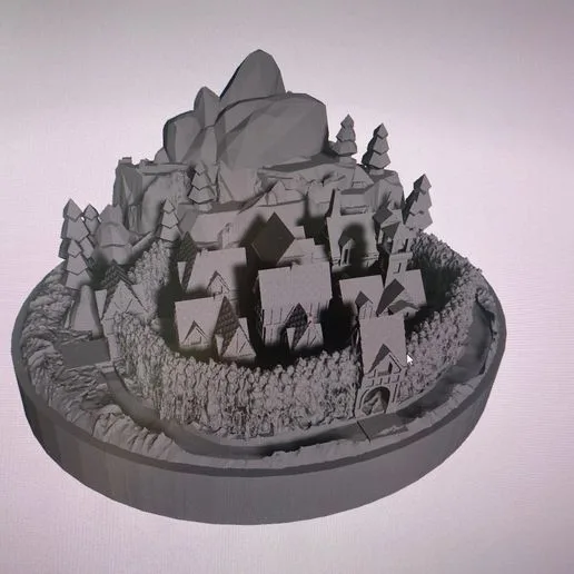Brea settlement 3D miniature compatible with War of the Ring board game
