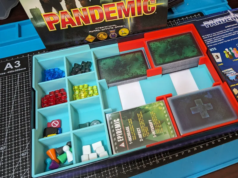 Pandemic original insert for sleeved cards
