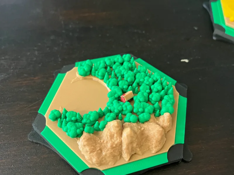 Catan Interlocking Tiles - Wood