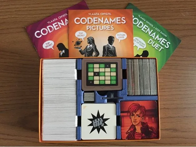 Codenames game insert (Original + Pictures + Duet)