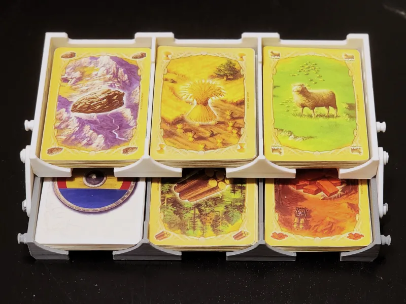 Catan 3 or 4 Trays for 55x80mm Cards