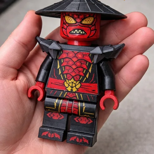 Crimson Serpent Warrior – Modular Samurai Figurine