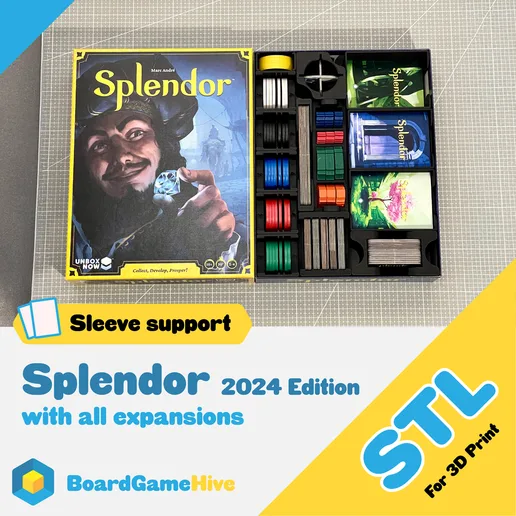 Splendor 2024 edition Insert STL: All Expansions Organizer (Digital File)