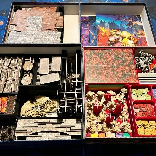 Descent: Legends of the Dark - Acts 1 & 2 in One Box Insert/Organizer - SLEEVED*
