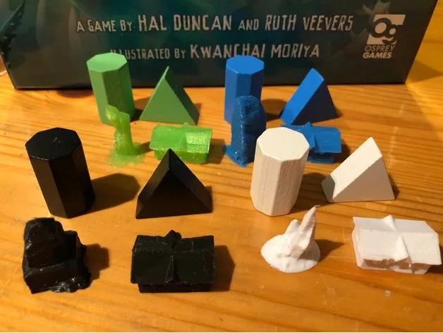 Cryptid stone and shack tokens