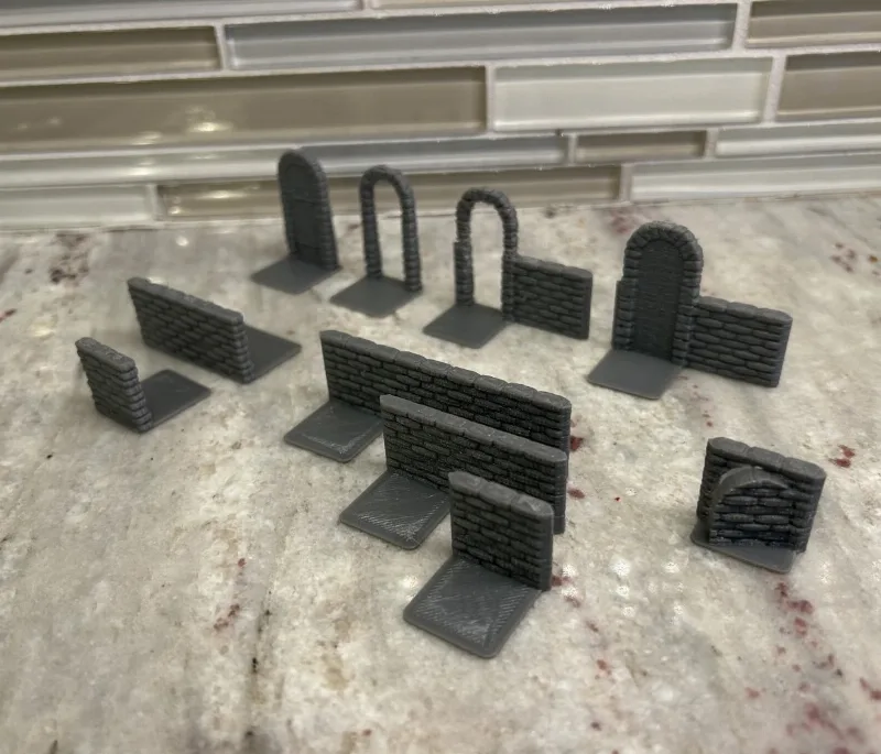 Lightweight HeroQuest Dungeon Walls and Doors