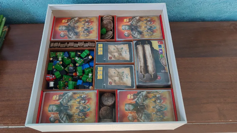 Sleeved cards box for Paladins of the West Kingdom