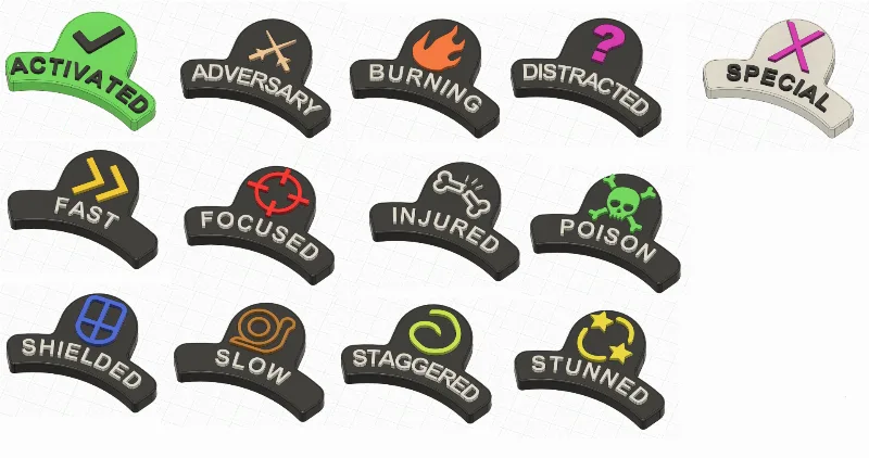 Malifaux - Condition tokens 4E