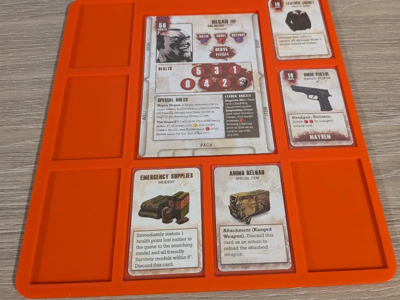 The Walking Dead: All Out War. Character Card Tray