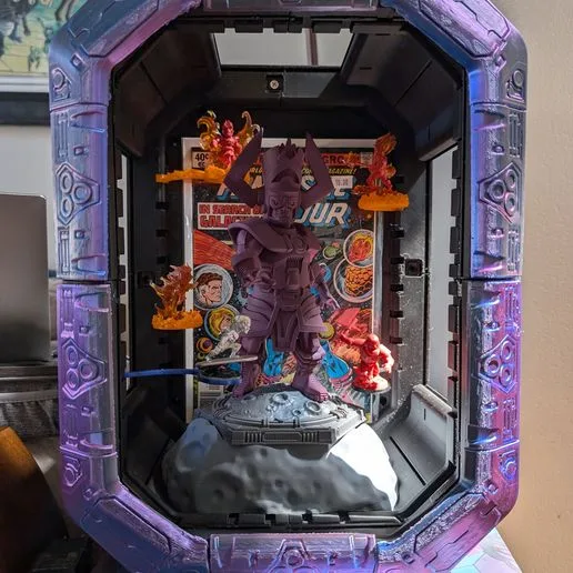 Marvel United Space Diorama Files for Galactus and Heralds for Omni Modular Display Case