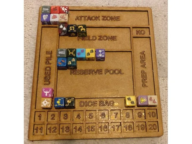 Dice Masters Mat, Laser Cut