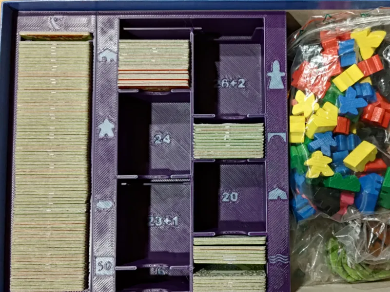 Carcassonne Big Box slim organizer (STEP)