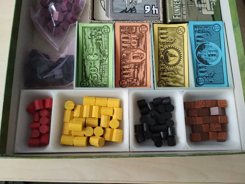 Low Power Grid Board Game Trays (Funkenschlag Insert)