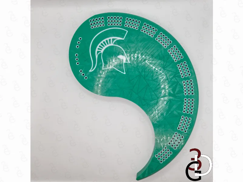 Yin Yang Cribbage Board - Michigan State University