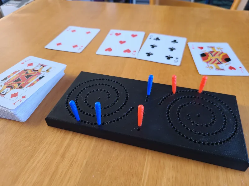 Travel Cribbage Board