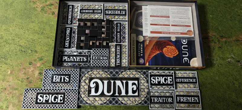 Dune Board Game Insert (All Expansions and Sleeved Cards 2023)