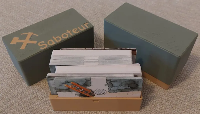 Saboteur cards and rules box