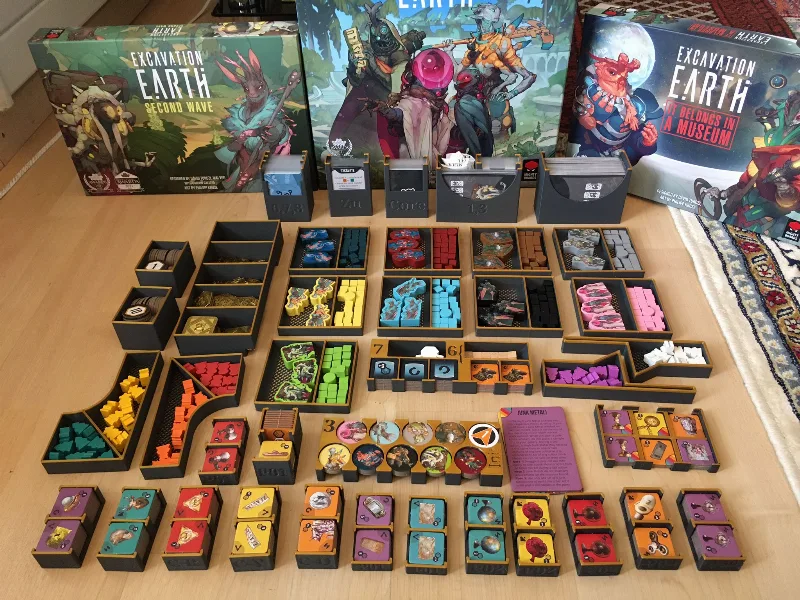 Excavation Earth w/ expansions Board Game Organizer - Remix
