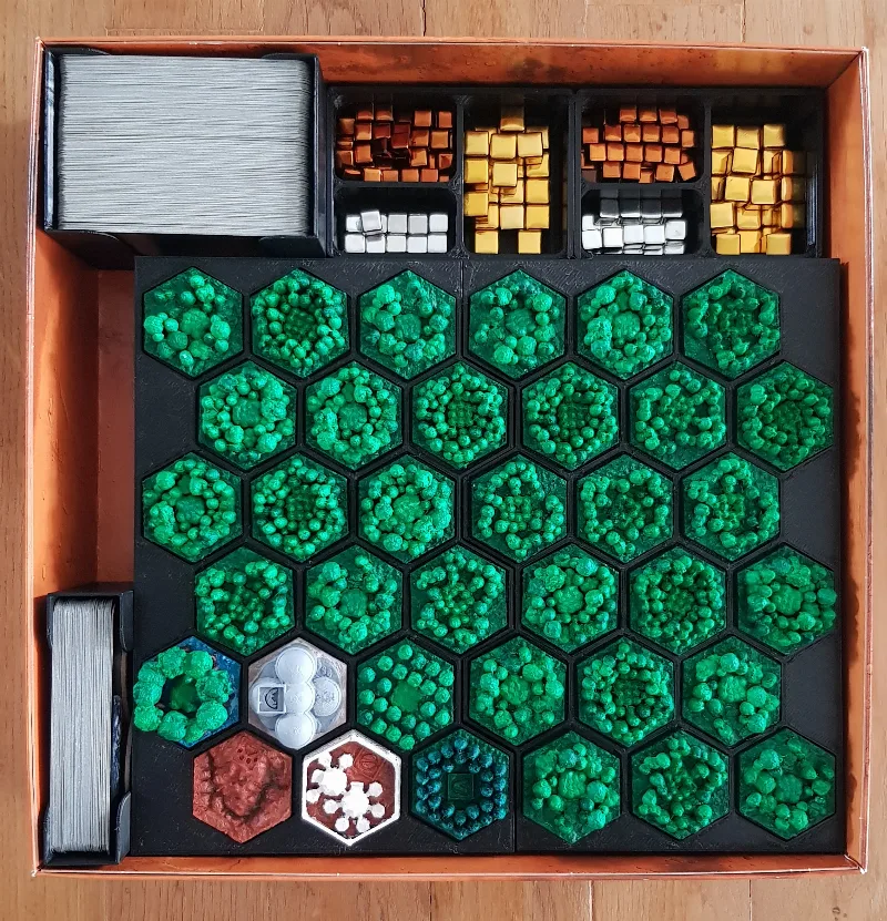 Organisateur Terraforming Mars + Prélude + Tuiles 3D